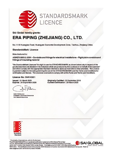 Standards Mark Certificate 2 Standards Mark Certificate